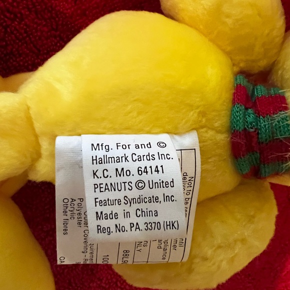 New without Tag Christmas Woodstock Peanuts Plush by Hallmark Collectible - Picture 5 of 8